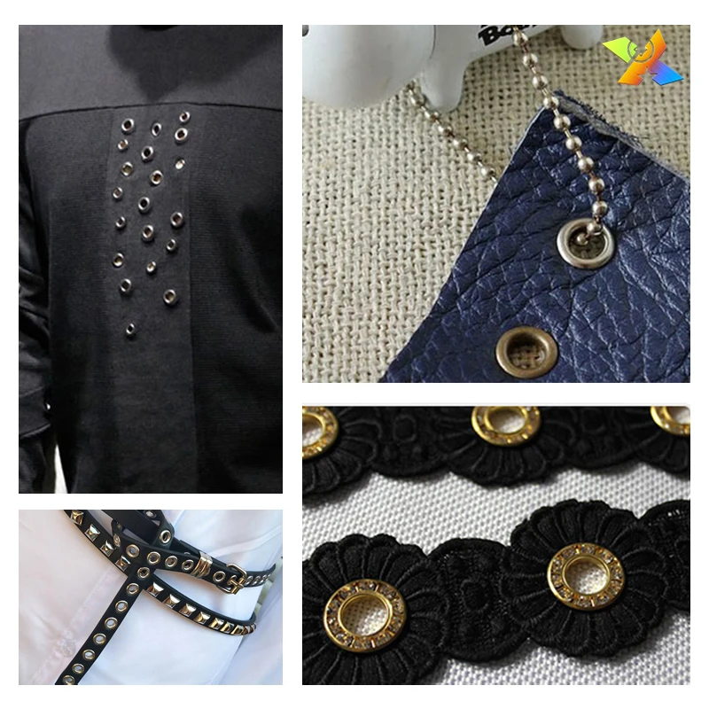 Customized high quality Double layer eyelets and grommets branded eyelets eyelet brass