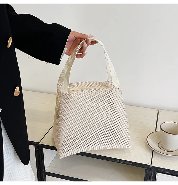 Ultralight Large Straw Hollow Out Beach Bags Crochet Weave Summer Women Hand Mesh Tote Bag