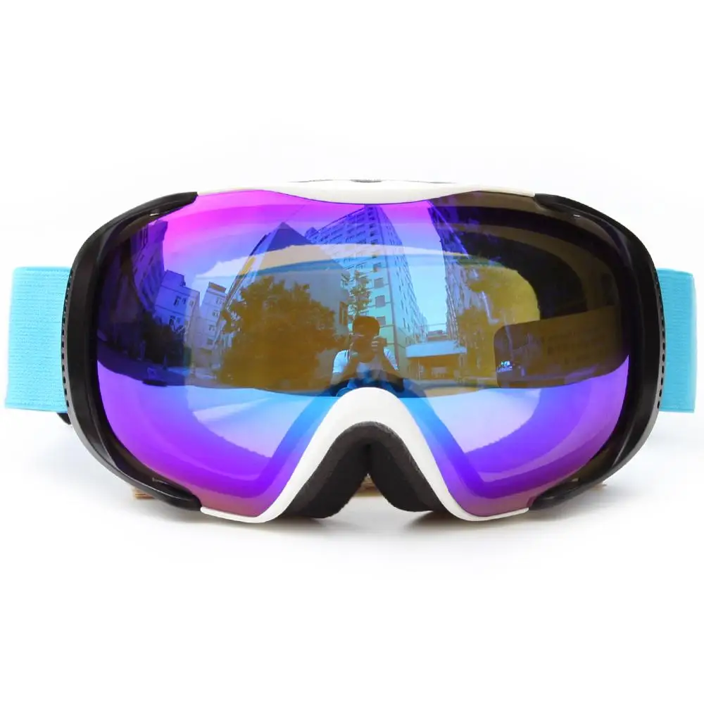 BE NICE Fast Adjustable Unique Dual Color TPU Frame Strap Ski Goggles SNOW - 3304
