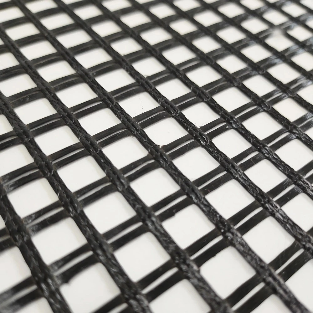 Glass fiber geogrids 30kN for asphalt road construction glass fiber bidirectional geogrids