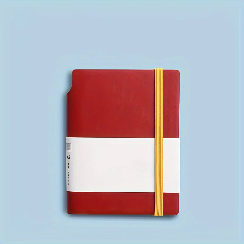 Multi-color mixed batch custom A7 school mini pocket notepad portable diary bandage simple pu leather manual office notepad