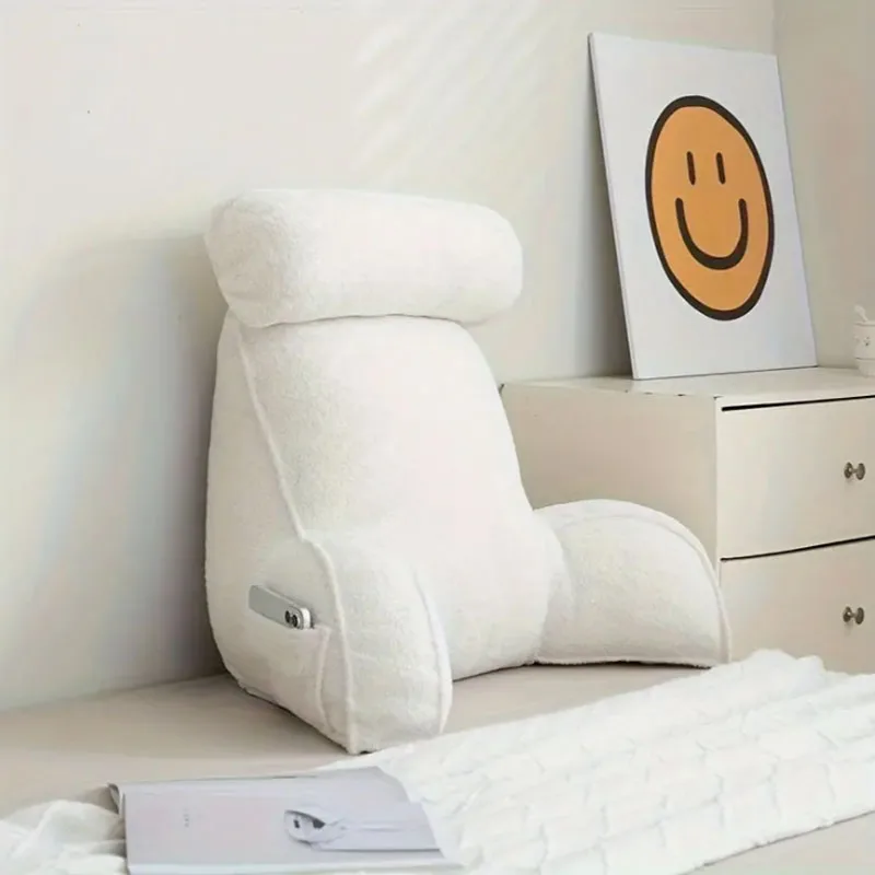 Luxury Nordic Style Furniture plushLumbar Support Cushion, Sofa Bed, Dorm Reading Pillow with Removable and Practical Design