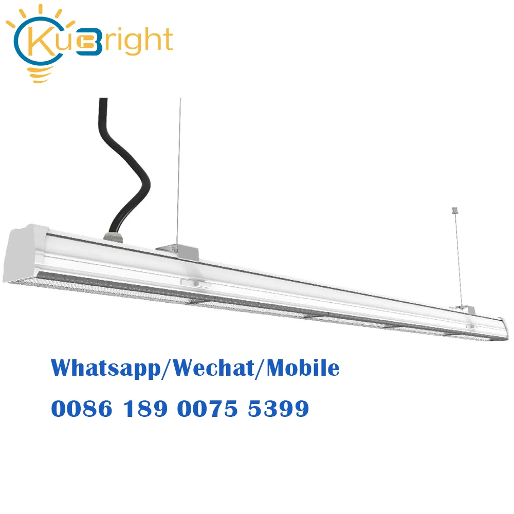 Trunking светильники 40w 80w коммерческий светодиодный подвесной линейный светильник