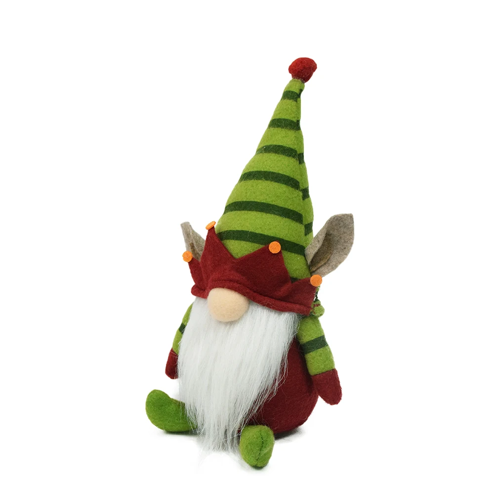 Victor Factory Gnome Christmas Decoration New Xmas Ears Gnomes Handmade Swedish Tomte Crown Gonk