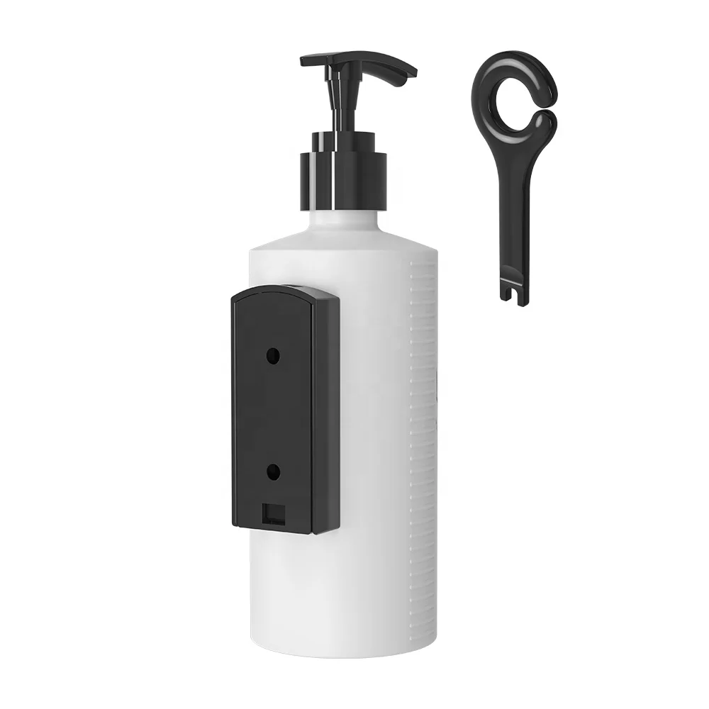 Настенный пластиковый держатель для шампуня и геля для душа с замком для ванной комнаты