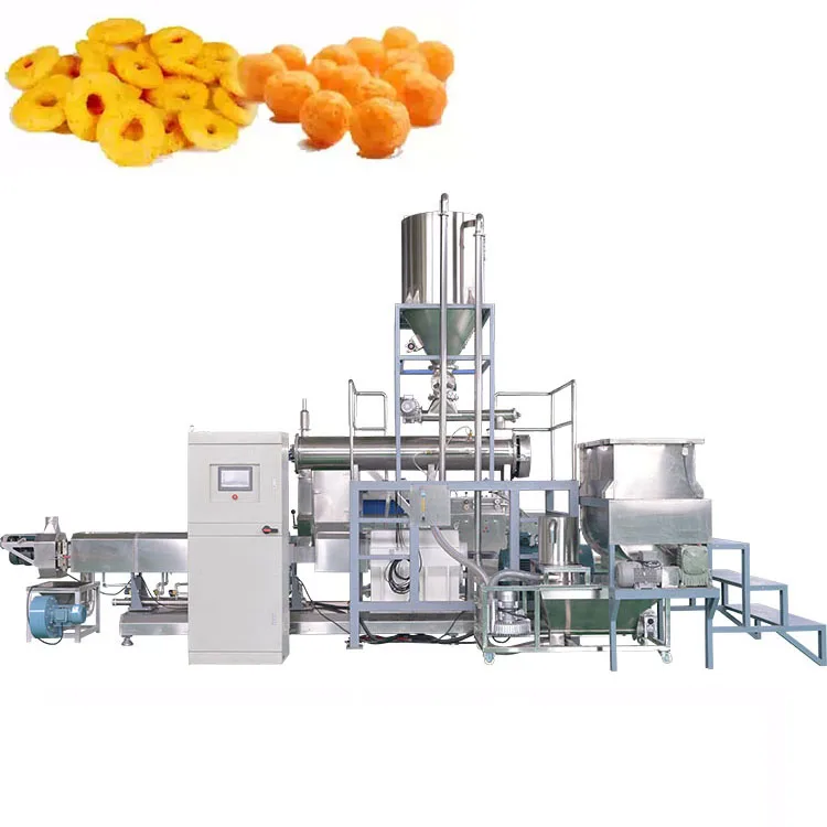 Factory Use Corn Cheese Puff Snack Food Extruder Making Production Machine Line