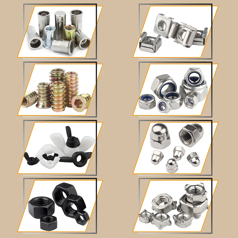 Furniture 5mm hexagon m2 m4 m7 brass wood threaded insert press nut screw bullhof zinc alloy