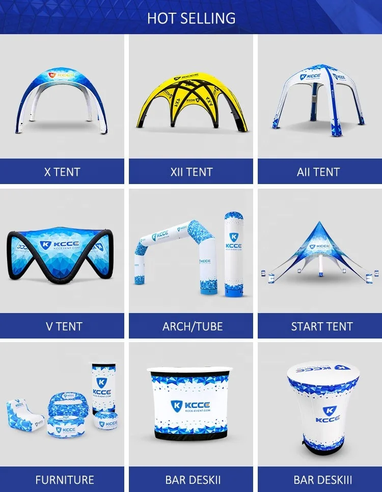 KCCE New Design Competitive Price Customized Printing  Spider Inflatable Tent cheese tent