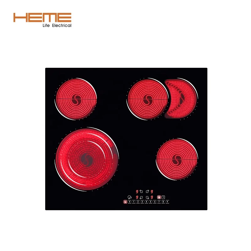 Сертификация CE CB, поставщик кухонных приборов, четыре плиты, инфракрасная варочная панель со встроенной керамической плитой In Vitro