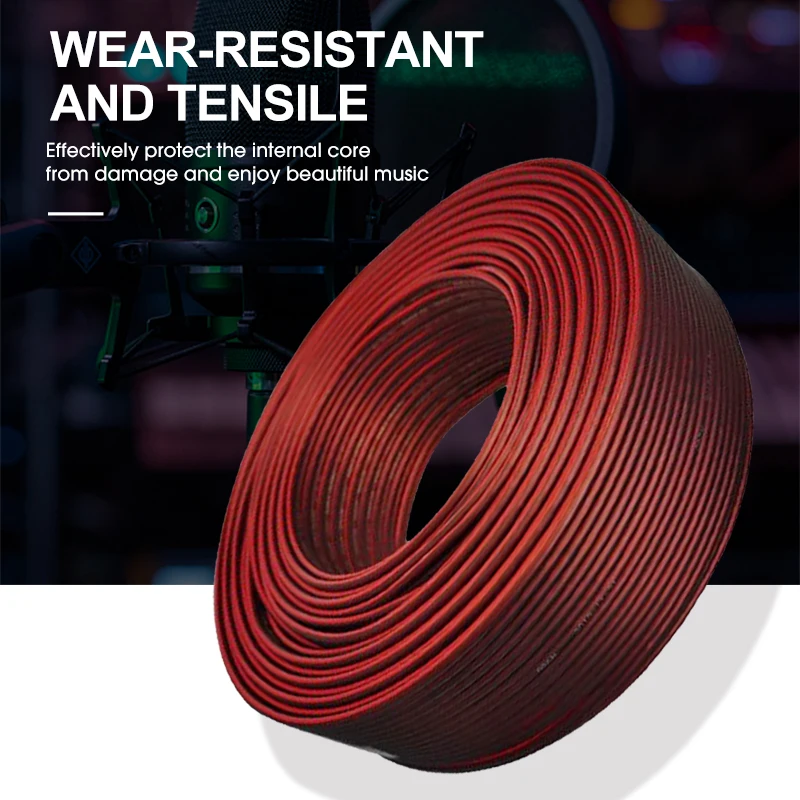 Antifreeze Tensile Braided Shield Low Noise Microphone Cable High Resolution Microphone Cable 100m Audio Speaker Cable