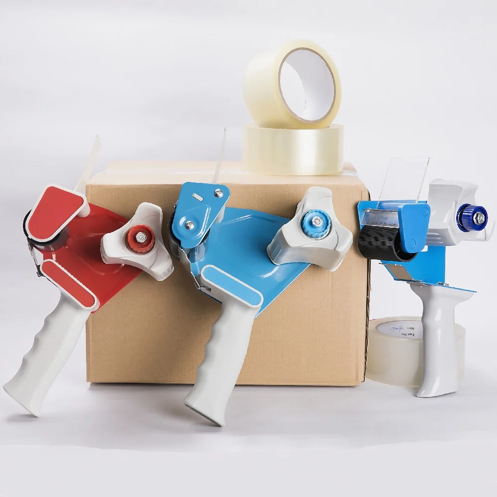 Heavy Duty Packaging Tape Dispenser with Rubber Handle Cover