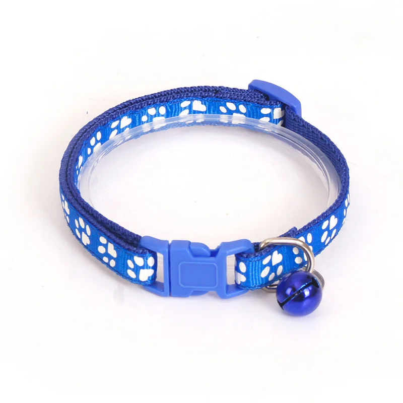 Pet Cat Collar Cute Kitten Bell Collar Adjustable Nylon Ribbon Safety Bell Ring Necklace for Cats Puppy Neck Strap