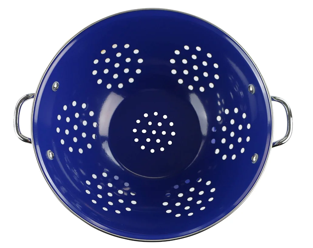 Cheap And High Quality Fruit Vegetable Enamel Colander Basket