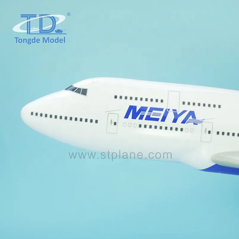 B747-400 модель самолета из смолы 1/200 35 см Meiya Airlines