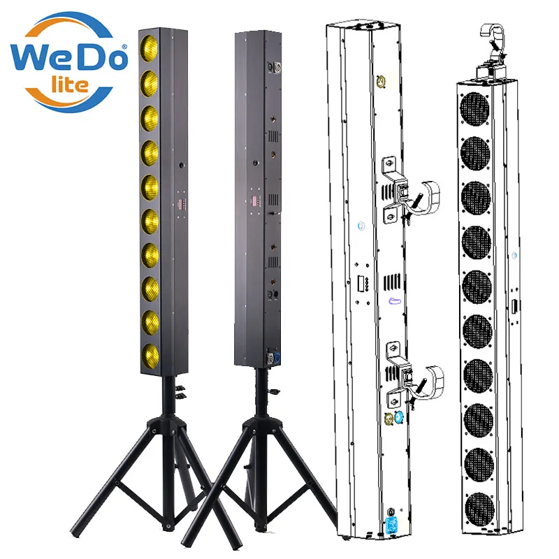LED Warm White Blinder Lights 10*12W Stage Lights KTV DJ Disco Dmx Blinder Strobe 10x12w Stage Light