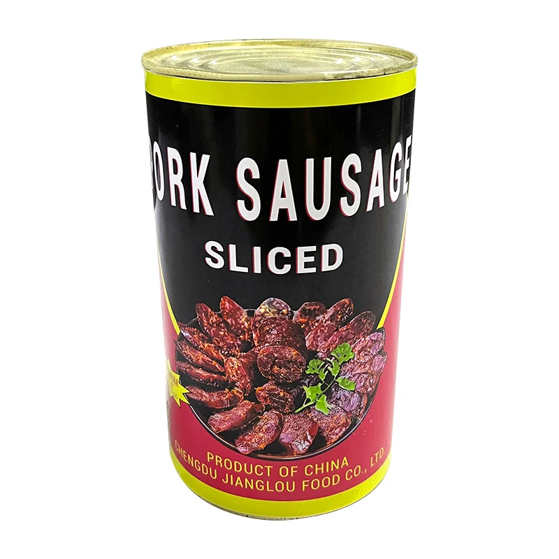 Chinese Pork halal sausage big canned  Wholesale Red sausage canned in brine