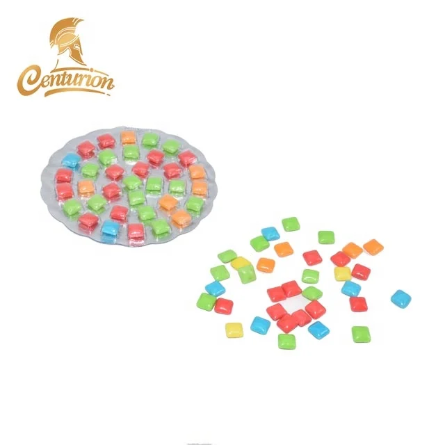 wordcup mini xylitol fruit flavored chewing bubble gum with blister pack