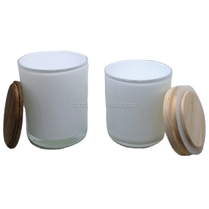 8 унций 10 унций 14 унций глянцевые черные белые синие стеклянные свечи сосуды с прозрачным стеклянным дном