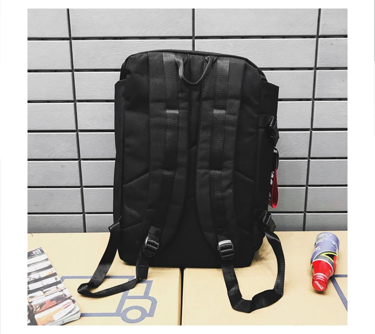 INS popular fashion trend street reflective student back pack large capacity laptop bags backpack men