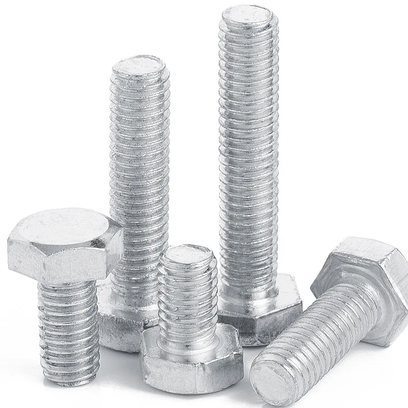 TOBO  High Quality  Bolts 10.9 Grade  M1.6 - M52  Blue And White Zinc Full Thread Hex Bolts For Construction