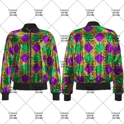 2023 Women Design Clothes Mardi Gras Apparel Patchwork Shirt Jackets