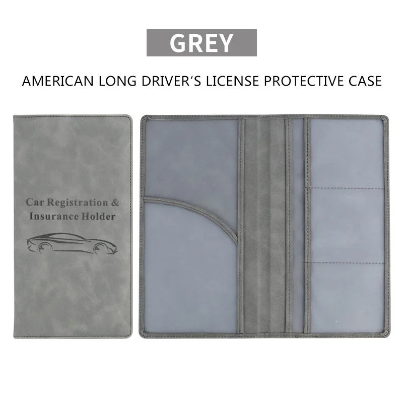 Travel Accessories Car Insurance Sticker display pocket holder Custom Logo Premium Organizer wallet For driver Licence card