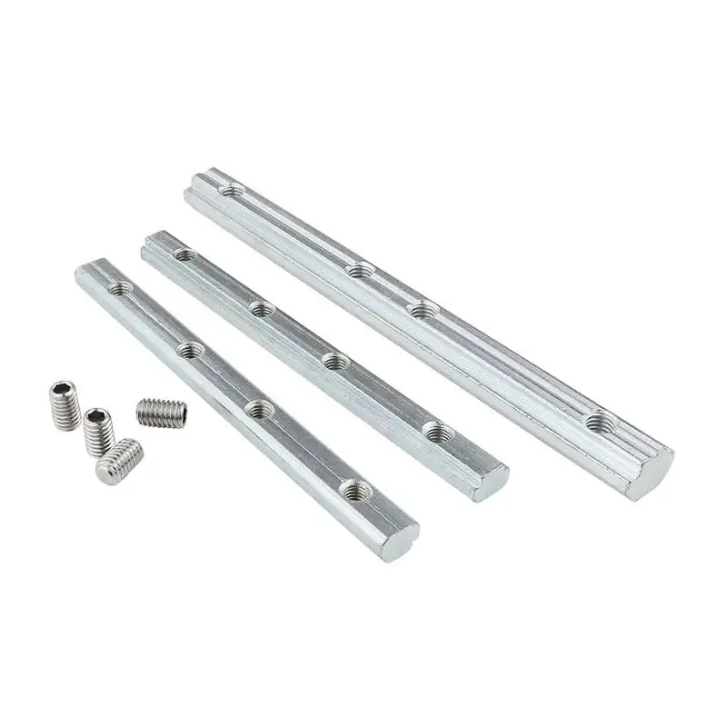 European standard 20 30 40 45 slot bar connector butt joint aluminum profile extension