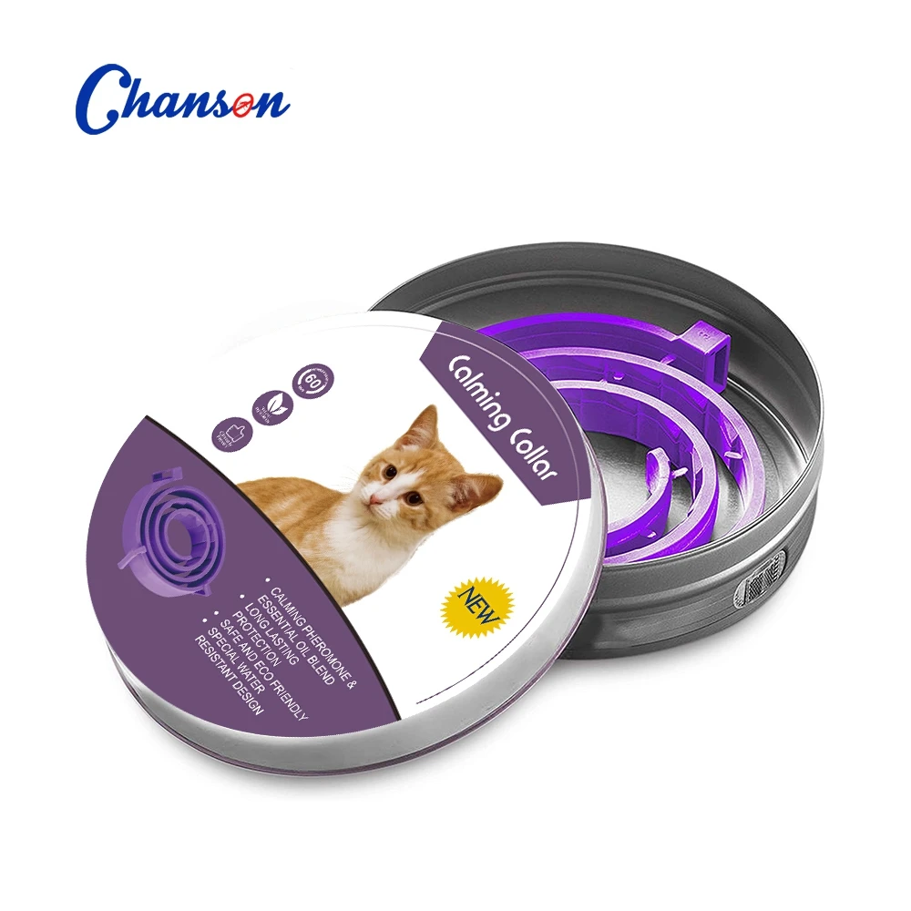 Manufacturer Wholesale Long Lasting Appeasing Effect Anti-Anxiety Pet Calming Collar for cat and dogs