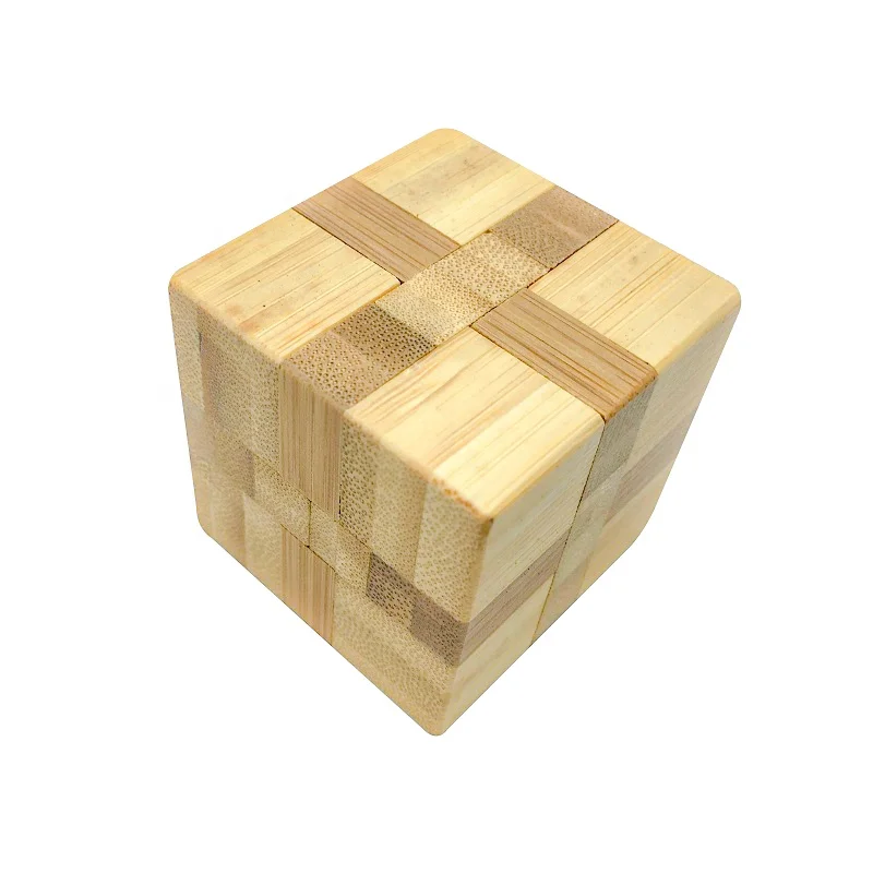 C01403 Ecological Splinter Puzzle Bamboo magic ball brain teaser 3D wooden puzzle