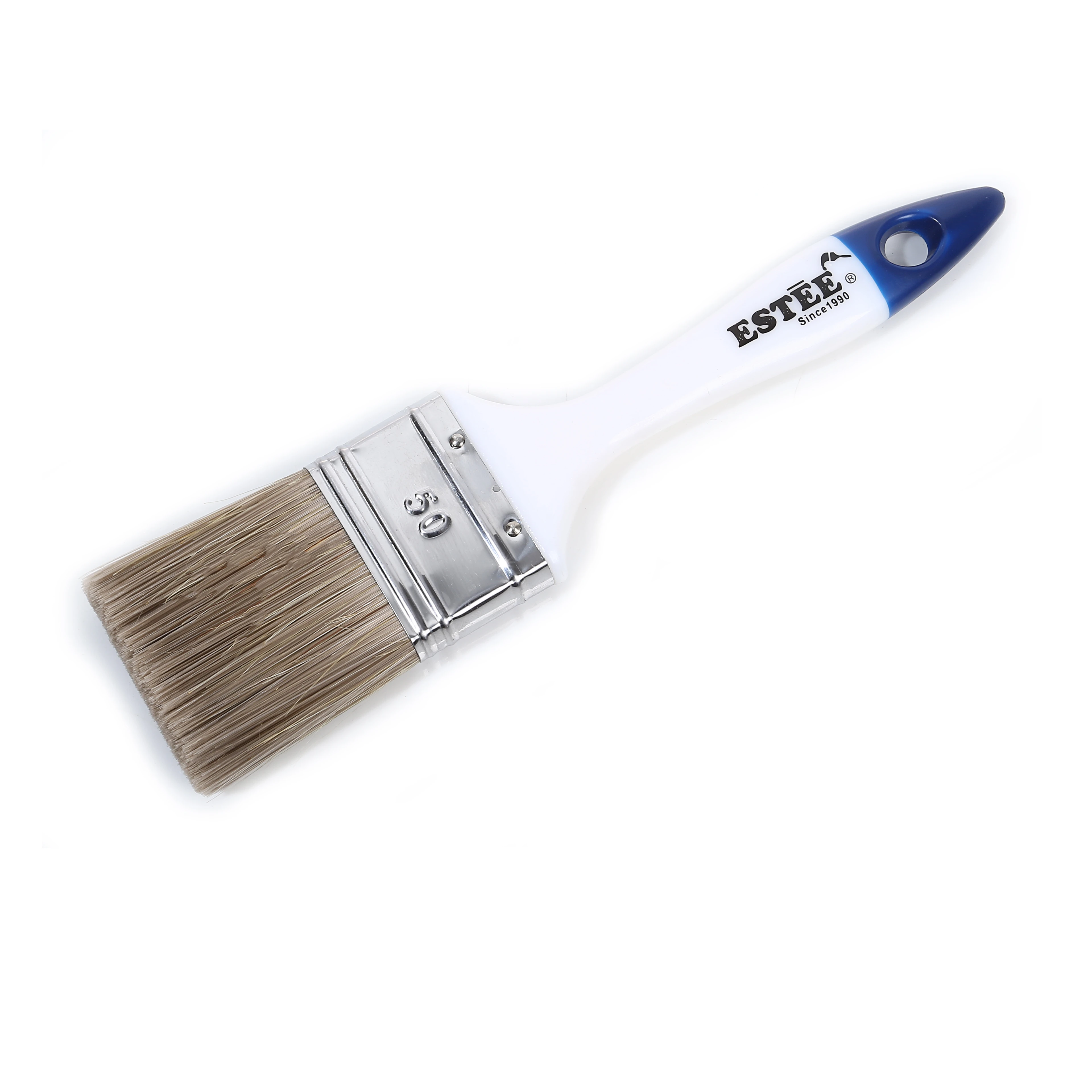 Flat Paint Brushes Chip Paint Brushes with Plastic Handle for Art Crafts