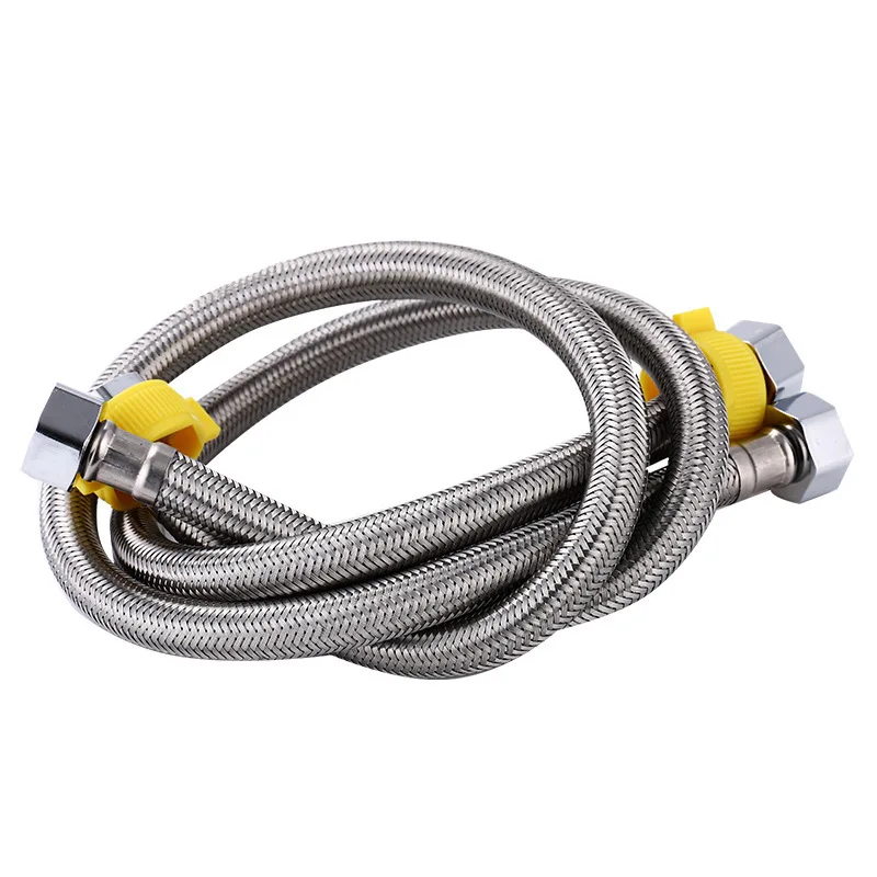 304 Stainless Steel Braided Pipe High Pressure Explosion-Proof Water Heater Cold And Hot Flexible Water Inlet Hose