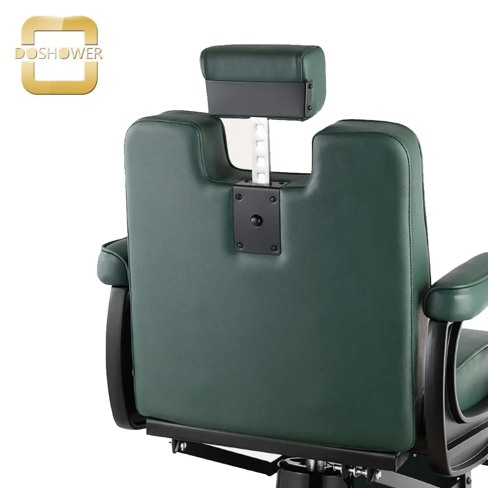 Trendy matte-black steel styling chair of barber shop classic hairdressing chair for hair styling tools chair