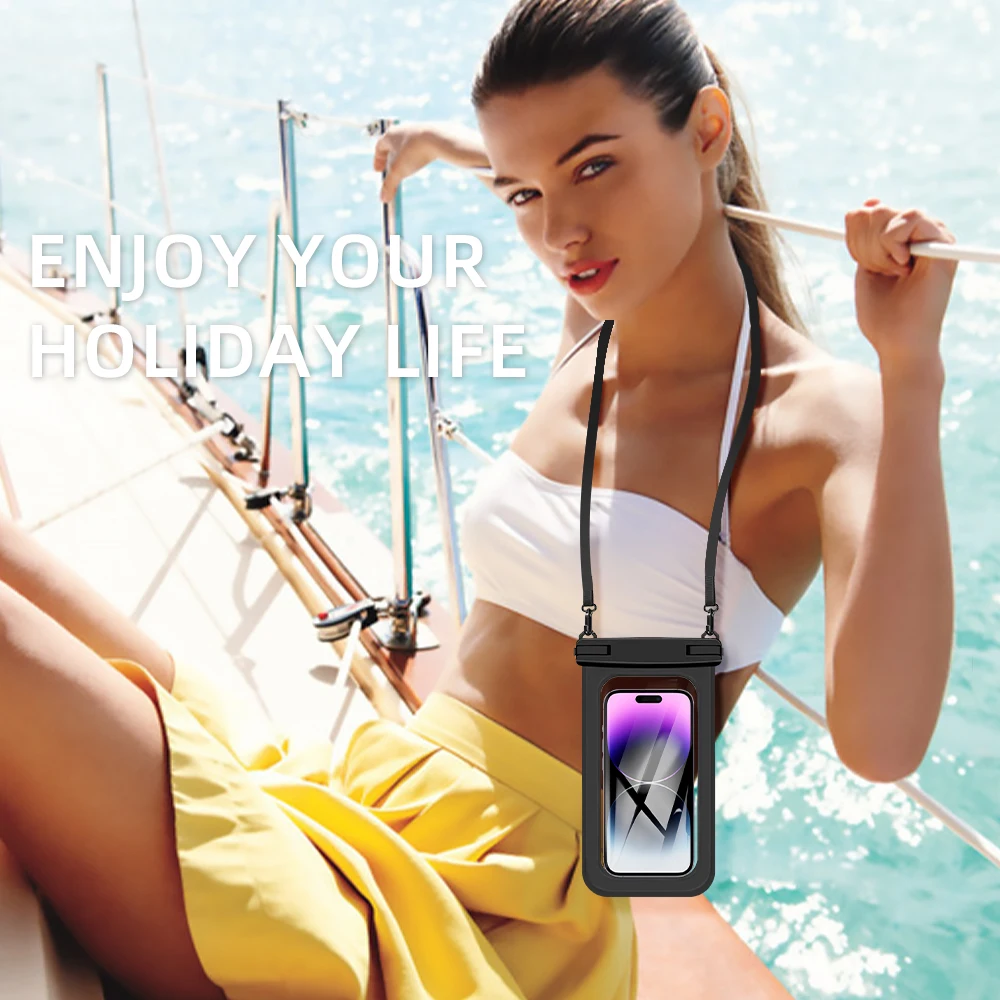 Cheap Waterproof Cell Phone Bags Dry Custom Mobile Phone Pouch Outdoor Waterproof Cellphone Bag