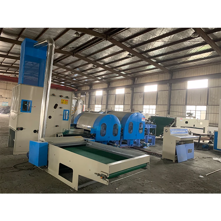 KINGLS automatic carding machine part of glue-free wadding production line suitable to card PP, PET, PVA, fiber to form web