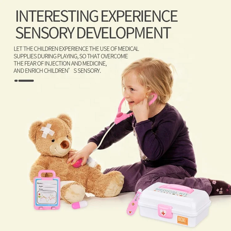 Kids Play House Toy Simulation Doctor Medical  Diagnostic Test Kits Set