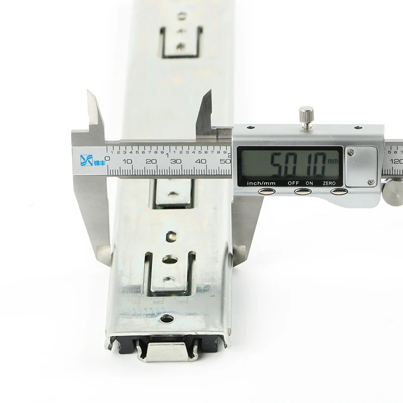 Custom Adjustable Slide Telescopic Shelf Channel 50mm high linear guide cold rolled steel slide