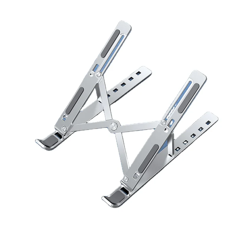 
Portable home office foldable and adjustable aluminum notebook stand 