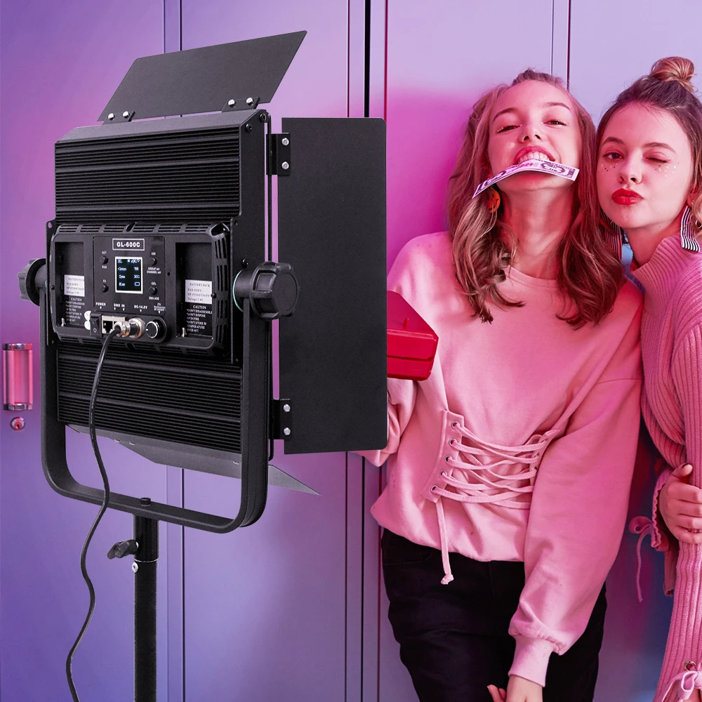 Portable studio photography lights 2700-7500k led camera light wireless dmx control 60w flash lamp rgb panel outdoor shooting