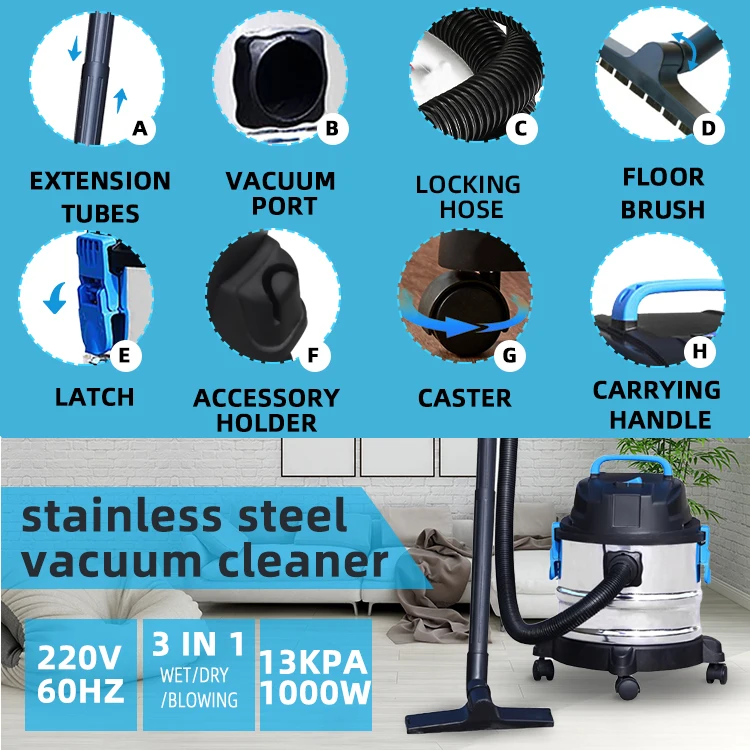 EAKO factory direct sale and kindly price wet dry vacuum cleaner