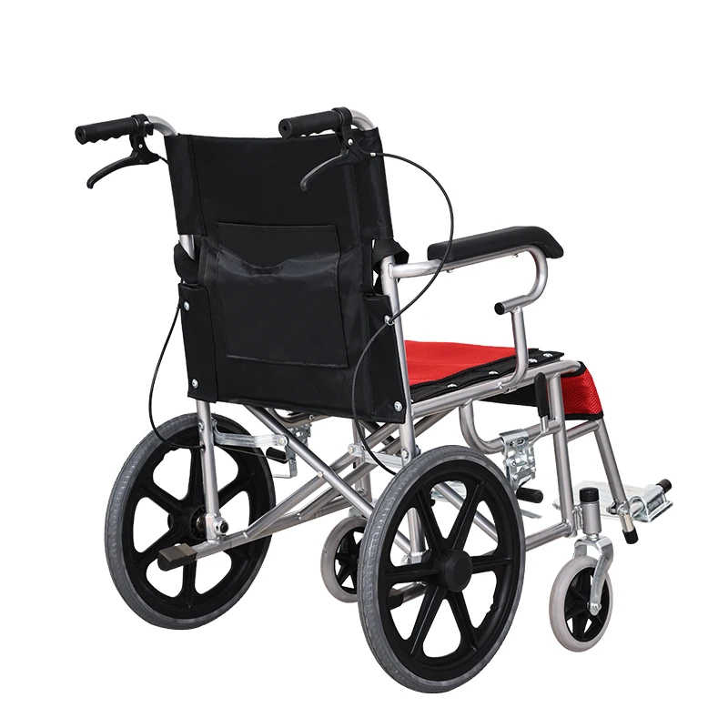 High Quality Comfortable Quality Guarantee Manual Wheelchair With Steel Footplate for Disabled People