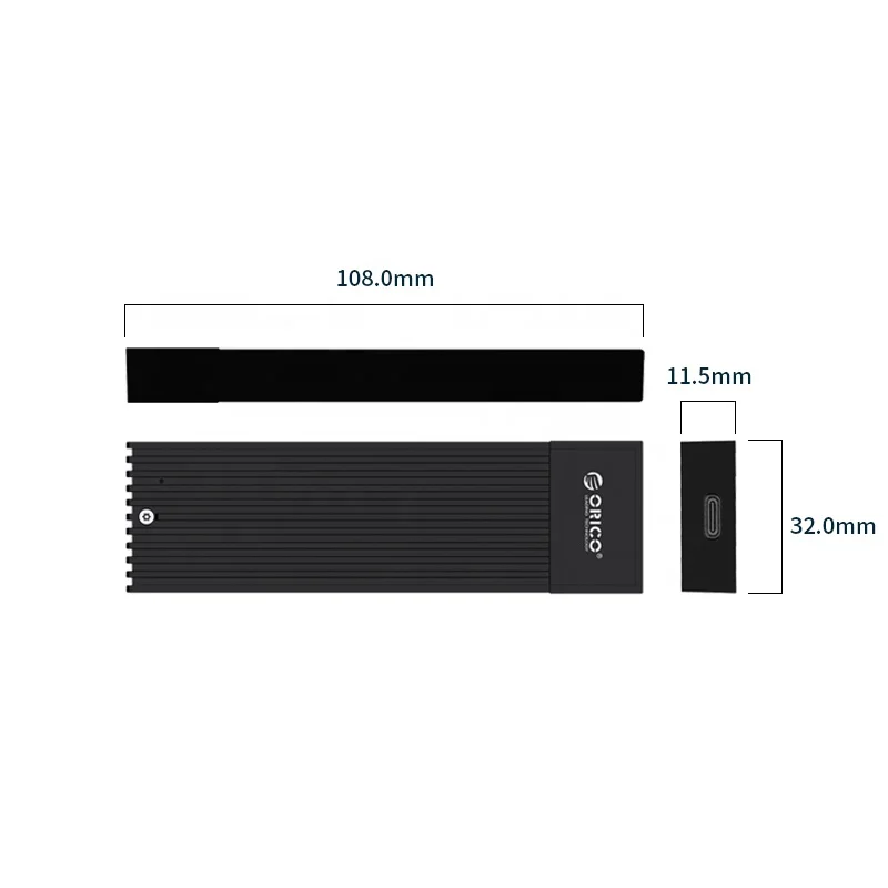 ORICO Aluminum Alloy M.2 to Micro USB High-speed SATA B-Key Hard Drive SSD Enclosure M2POV-C3