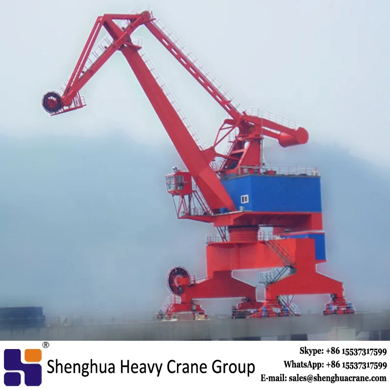 High quality standard 30t marine ship crane rotating portal crane for sale