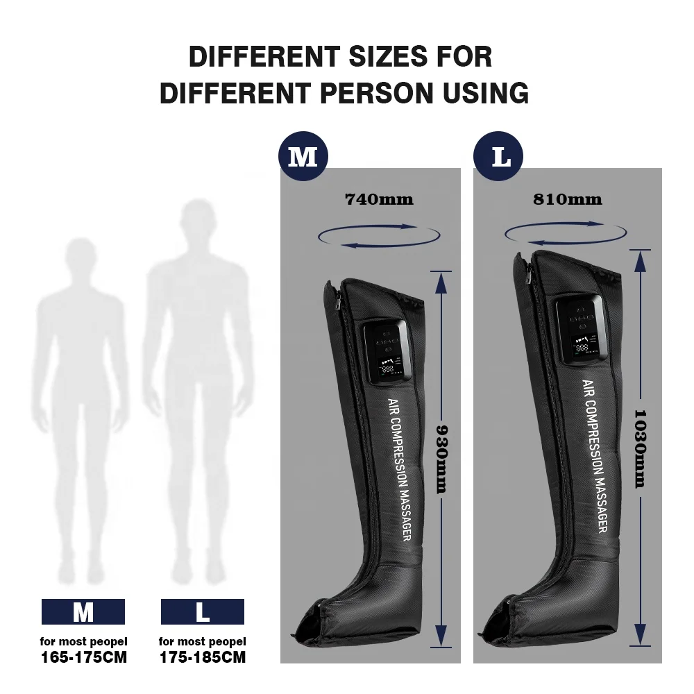 Yicoly Oem 510K Awesome Sports Design Recovery System Air Compression Boots Full leg Massager Air Compression System Device