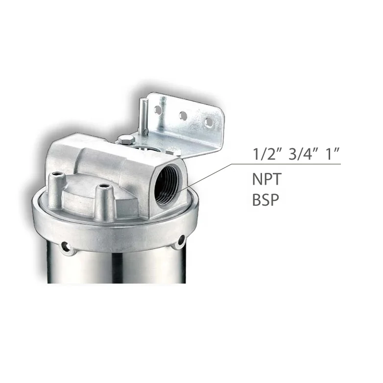 HONG HUI HRS-10B Stainless Steel 304 Water Filter Housing 10 Inch Clear Water Filter Housing