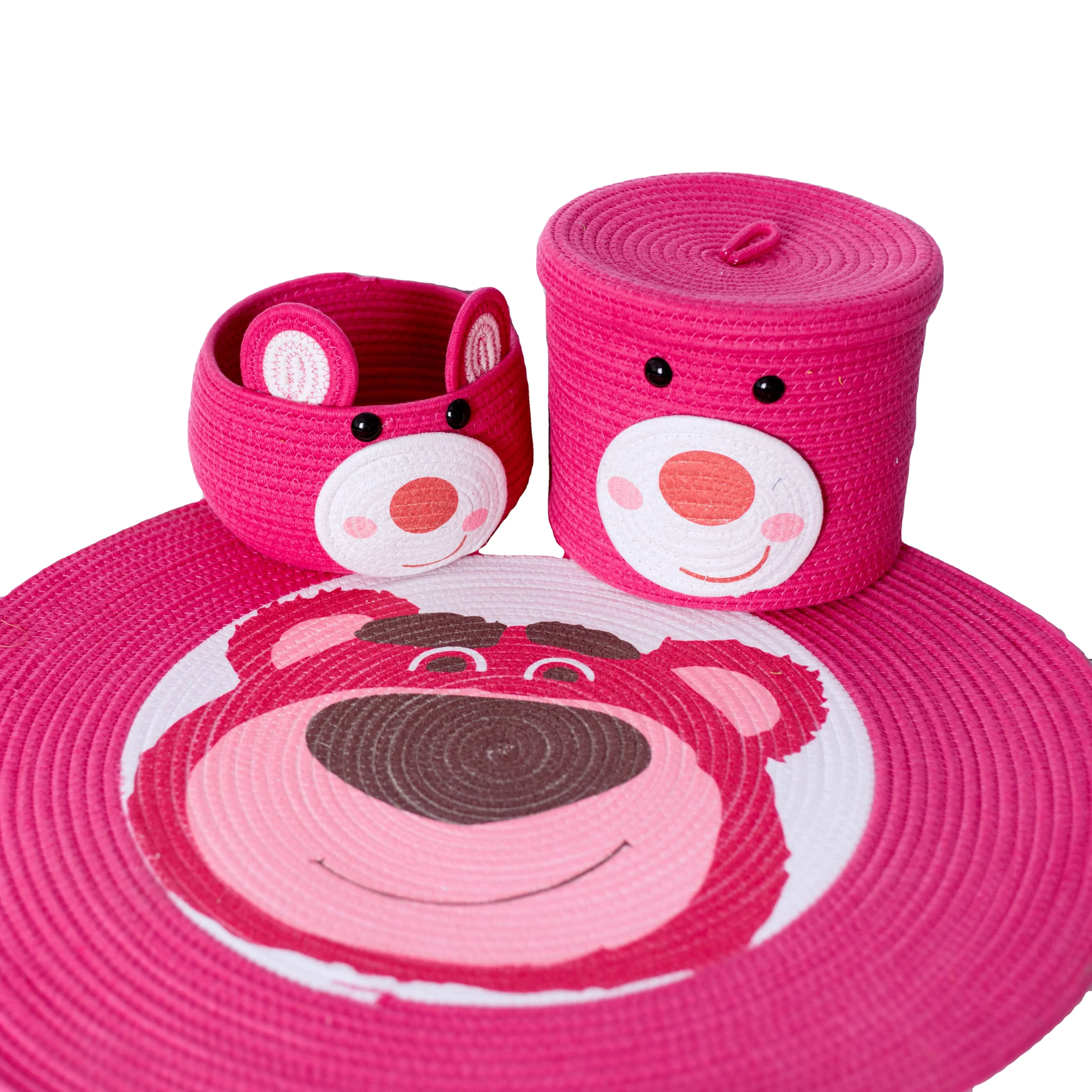 2024 carton  cotton rope rattan storage organizer box basket home storage & organization baby diaper caddy