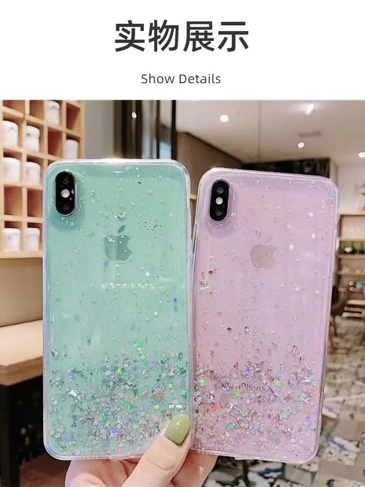 UNIMOR Drop shipping bling bling Luxury Glitter phone case accessories mobile shell case for iphone