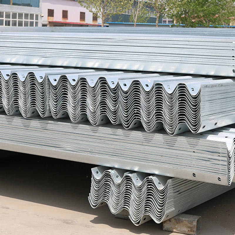 Road Traffic Safety Barrier Highway Roadside W Beam Guardrail Crash Barrier