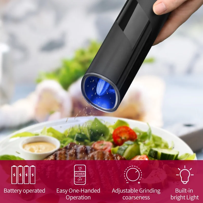 Portable Size Gravity Pepper Grinder Eclectic Manual Pepper Grinder For Super Markets