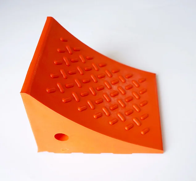 heavy duty pu urethane rubber stopper tire stop block  wheel car stopper