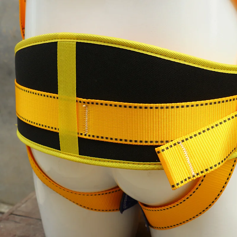 Outdoor High Altitude Work Fall Arrest Safety Harness, European-Style Safety Belt with Buffering and Fall Prevention